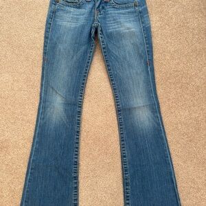 True Religion Bobby Women's Flare Blue Jeans